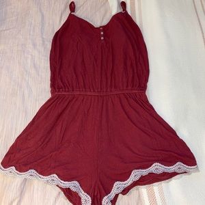 Aerie Red Romper